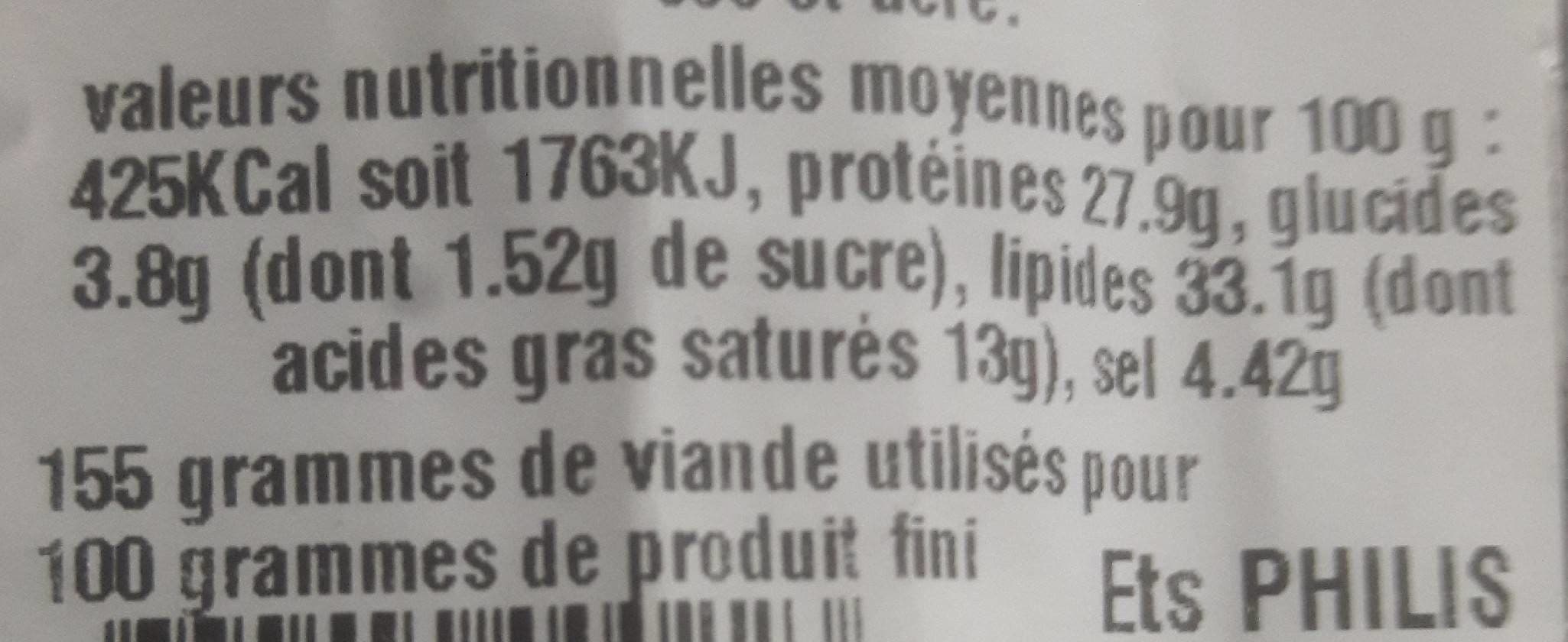 Louis Auvergne Saucisson au bleu D'Auvergne packshot