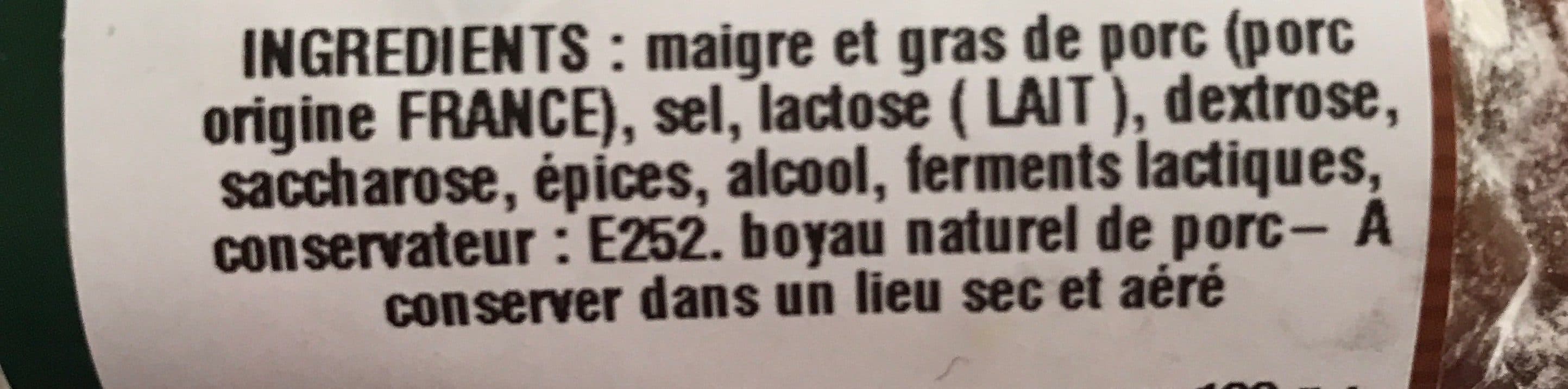 Open Food Facts Saucisson sec pur porc packshot