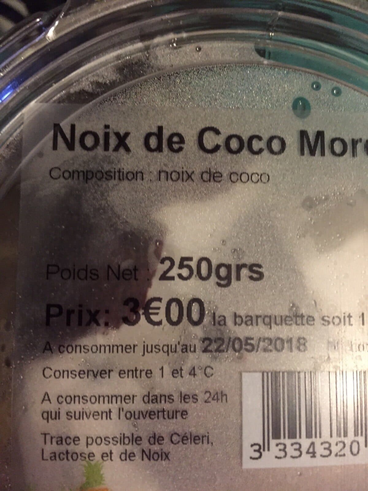 Open Food Facts Noix de coco fraiche en morceaux packshot