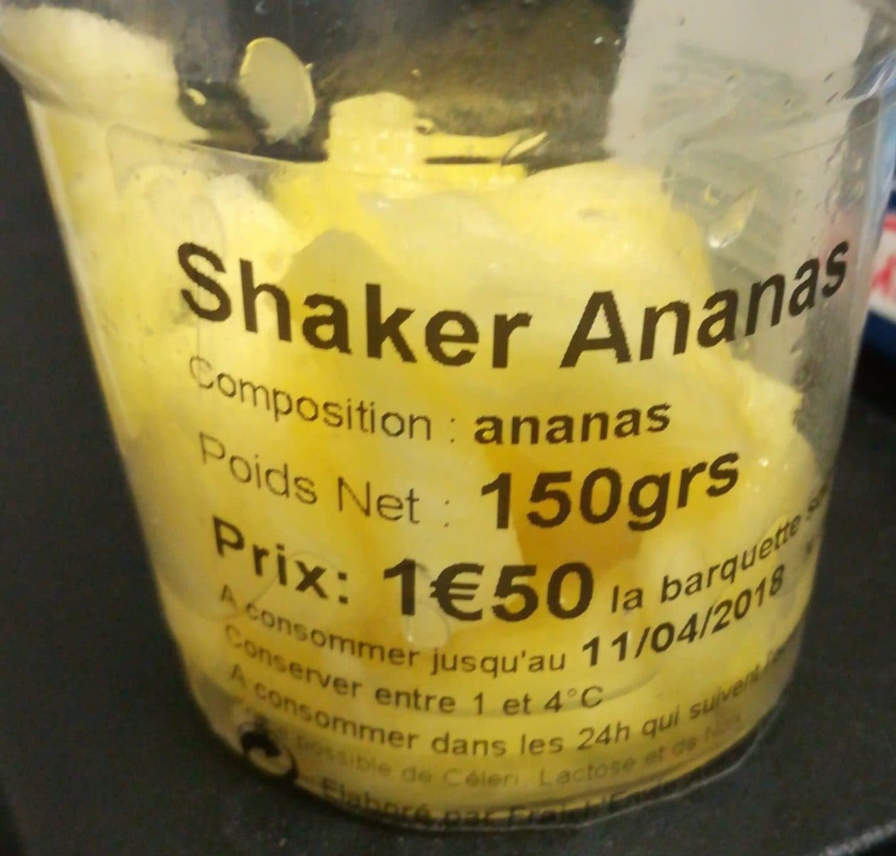 Open Food Facts Shaker Ananas packshot