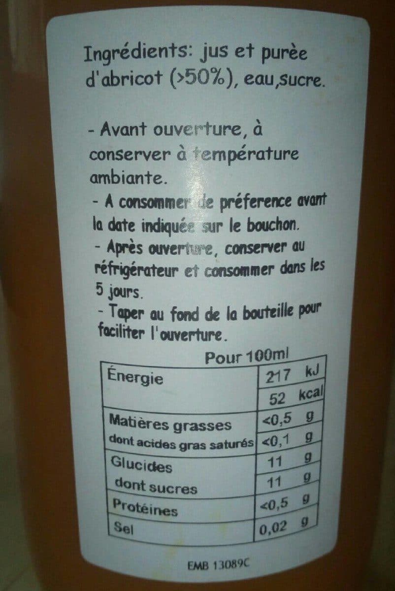 Open Food Facts Nectar d'abricot packshot