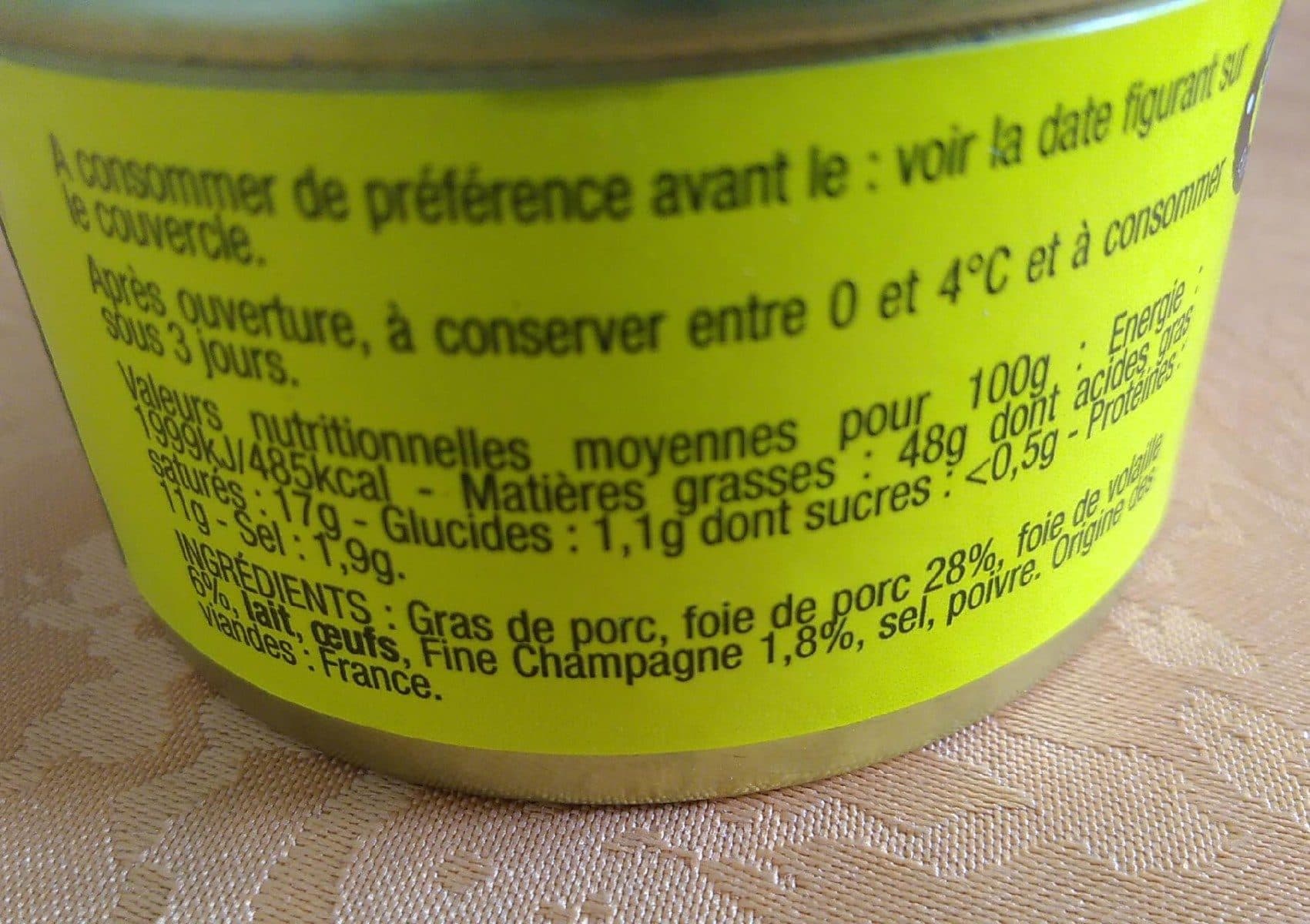 La Perle du Périgord Paté de foies de porc et de vollaille packshot