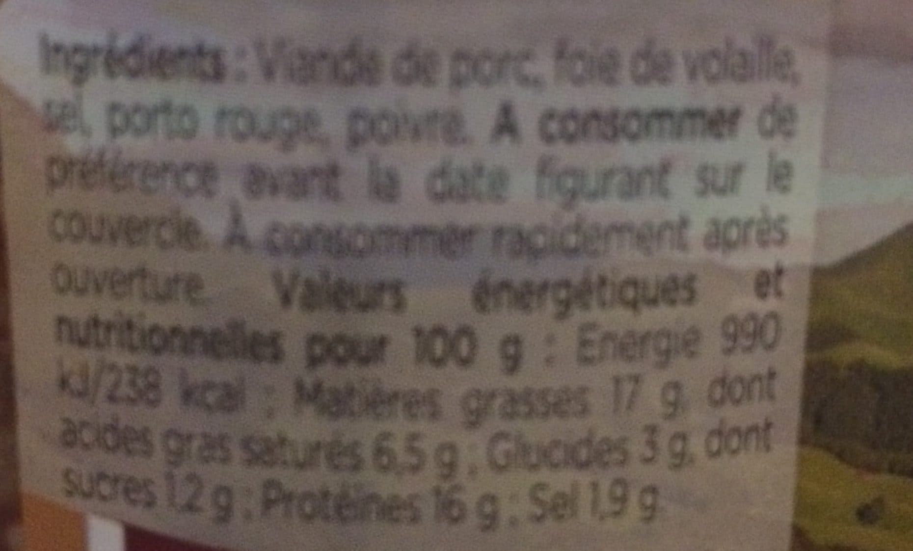 Valtitude Pâté de foie de volaille packshot
