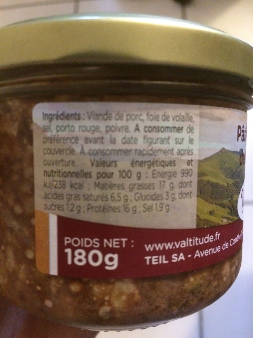 Valtitude Pâté de foie de volaille packshot