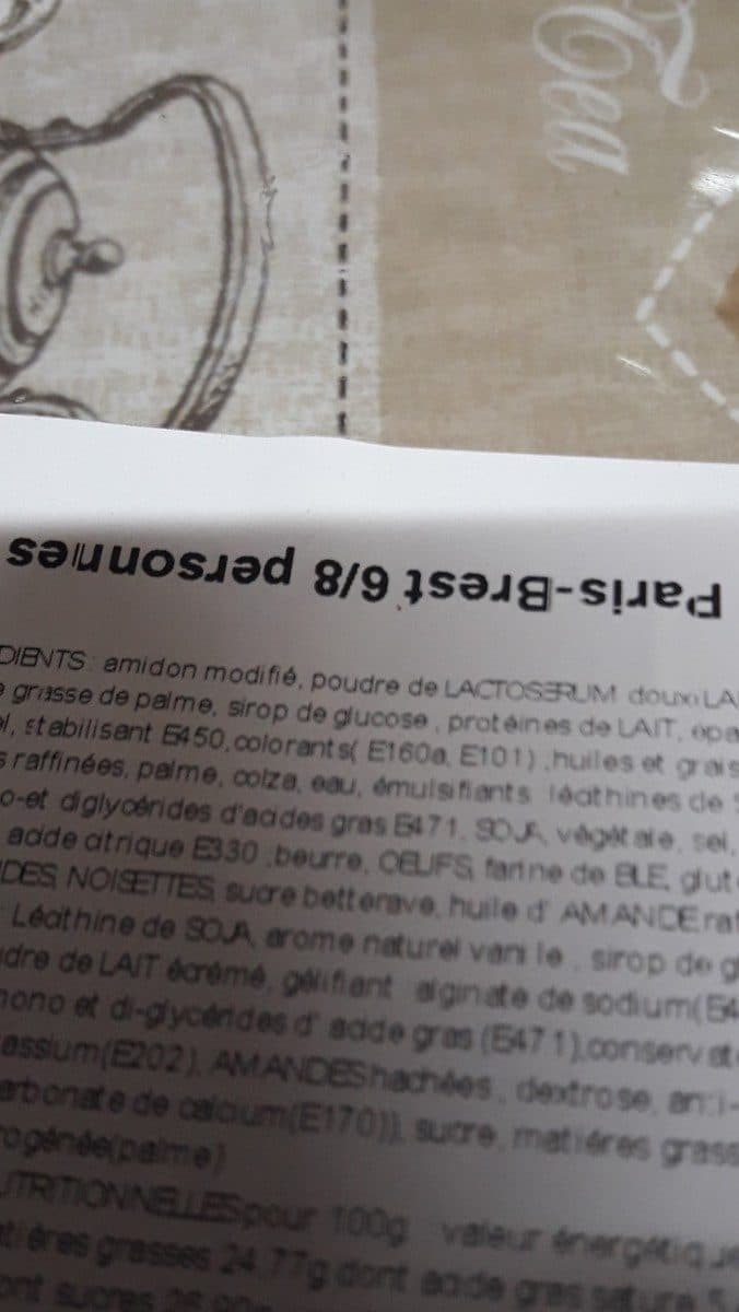Open Food Facts Paris brest packshot