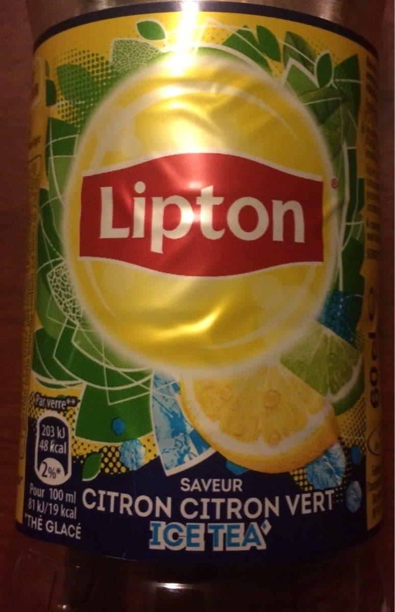 Lipton Ice tea citron citron vert packshot