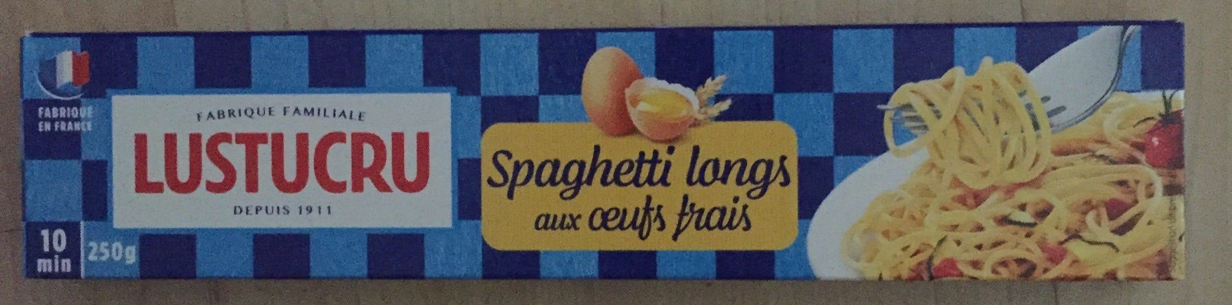 Open Food Facts Spaghetti longs packshot