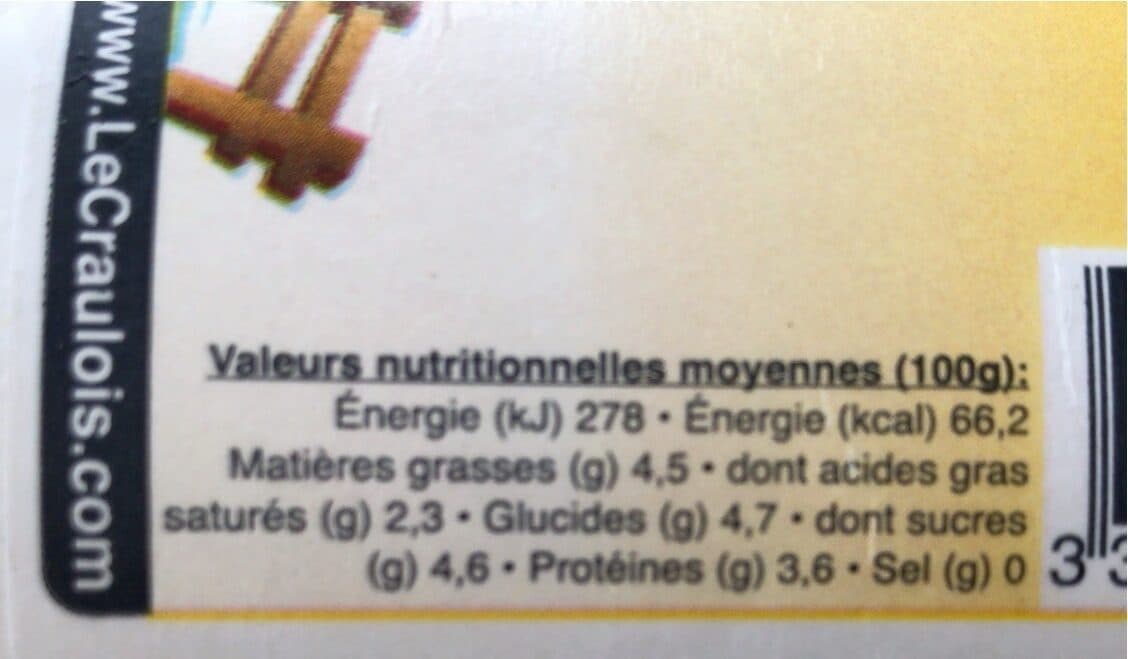 Le Craulois Lait Ribot fermier / Lait fermenté packshot