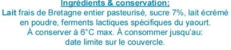 Le Craulois Yaourts sucrés fermier packshot