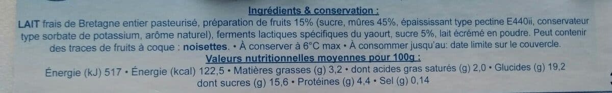 Open Food Facts Le craulois à la mure packshot