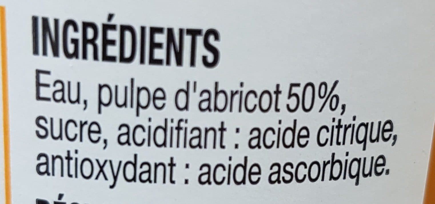 NOS PRODUCTEURS Nectar d'Abricot packshot