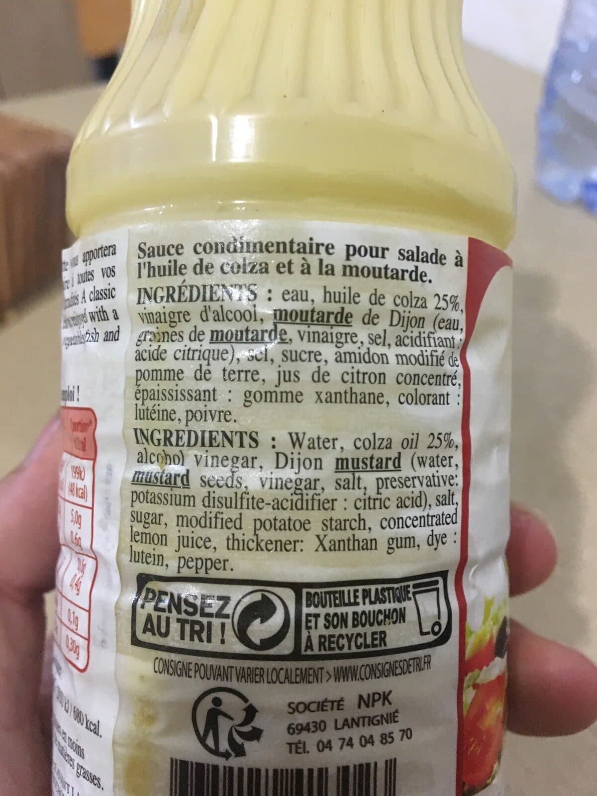 Open Food Facts Vinaigrette allégée packshot