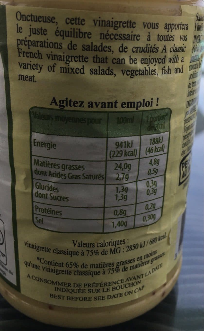 Ruben's Vinaigrette packshot