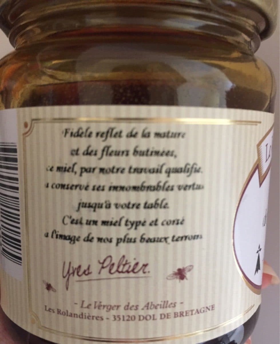 Le Verger des Abeilles Miel de chataigner packshot