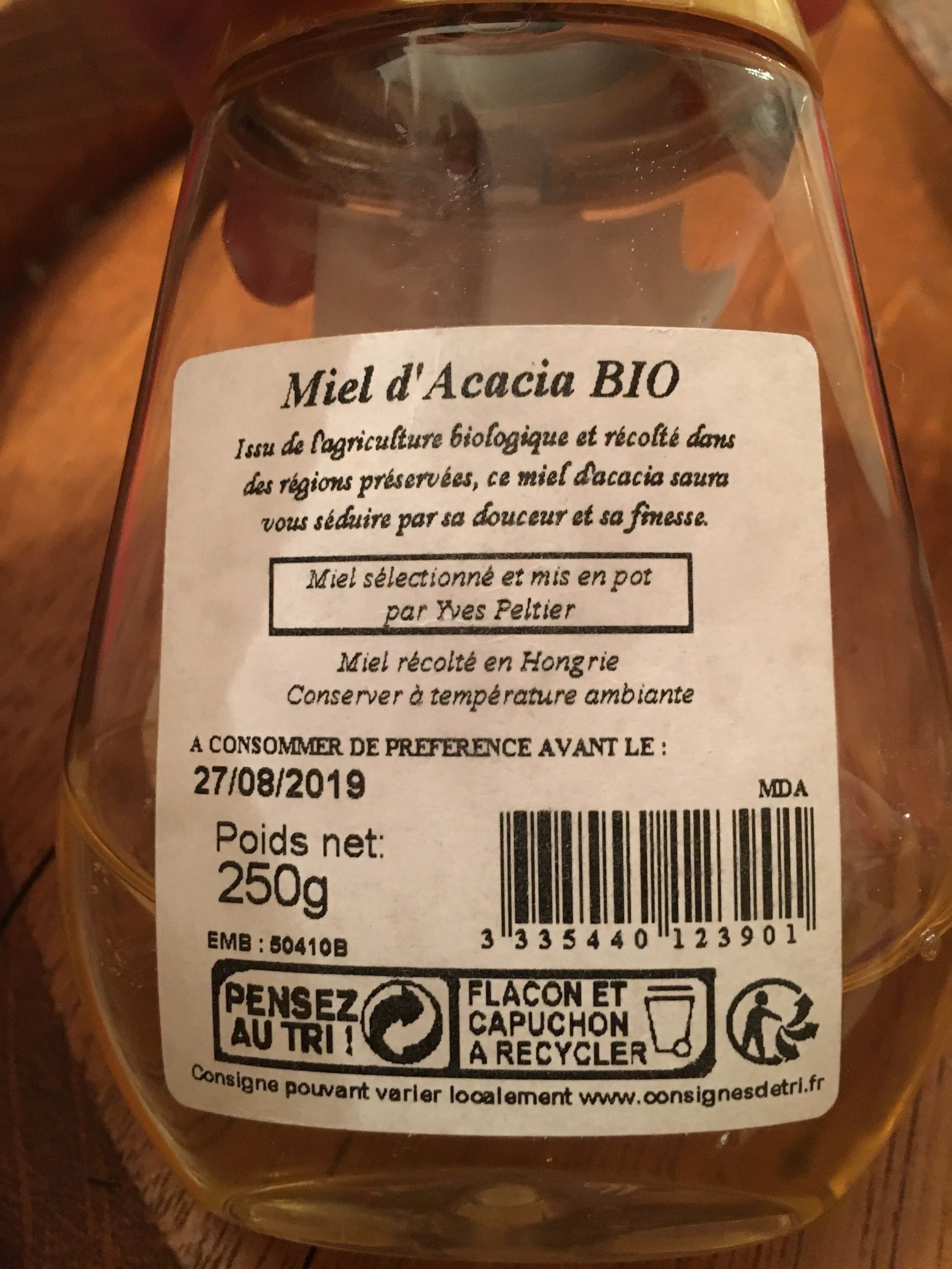Le manoir des abeilles Miel d’acacia bio packshot