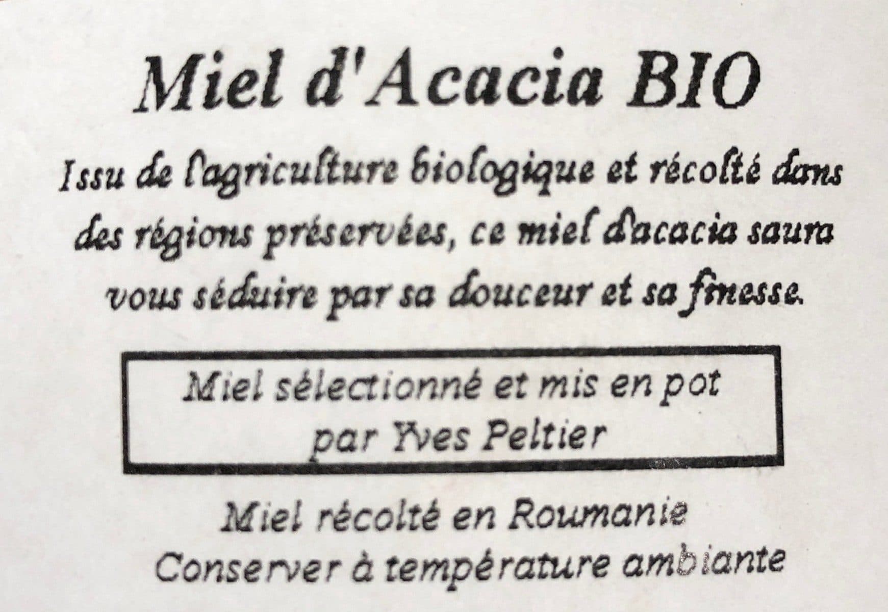 Le manoir des abeilles Miel d’acacia bio packshot