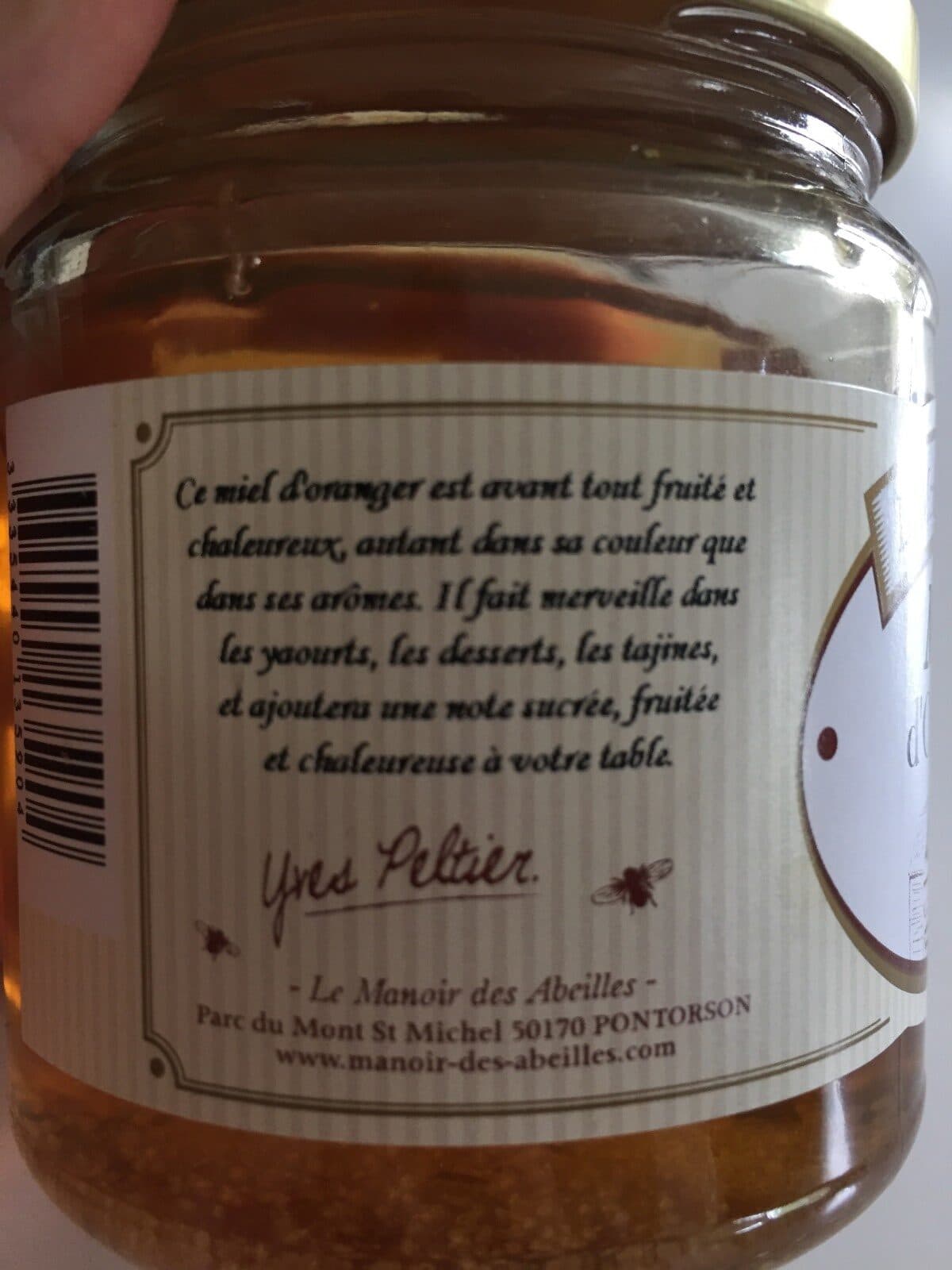Le Manoir des Abeilles Miel d'oranger packshot