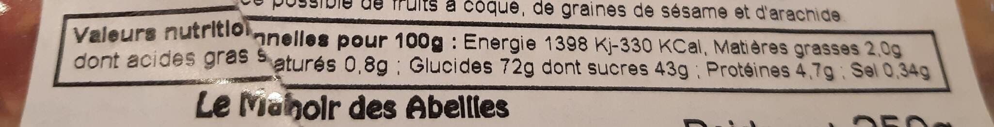 Le Manoir Des Abeilles Pain d'épices aux figues packshot