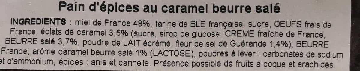 Le Verger des Abeilles Pain d'épices caramel au beurre salé packshot