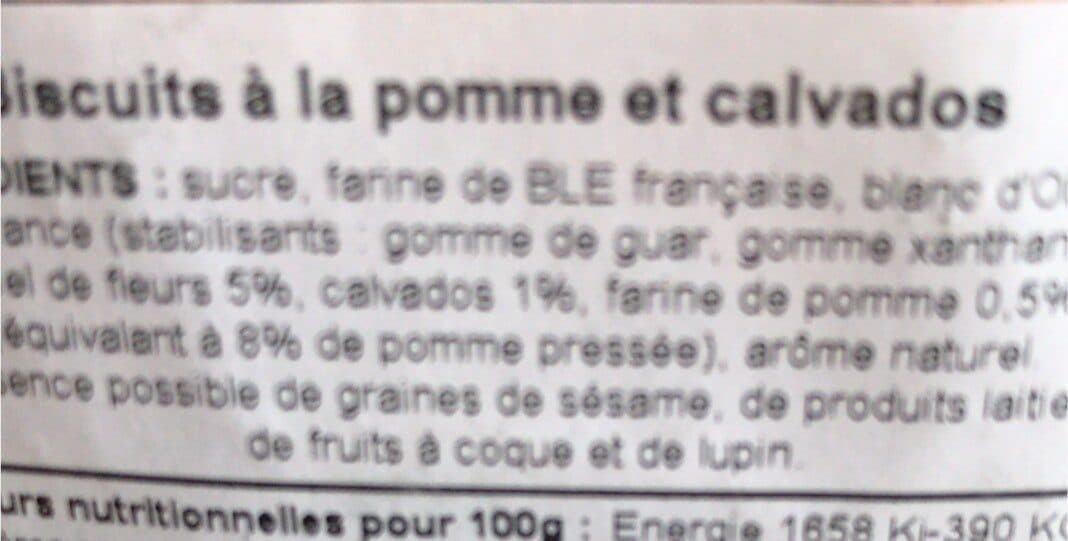Open Food Facts Croquants pomme Calvados packshot