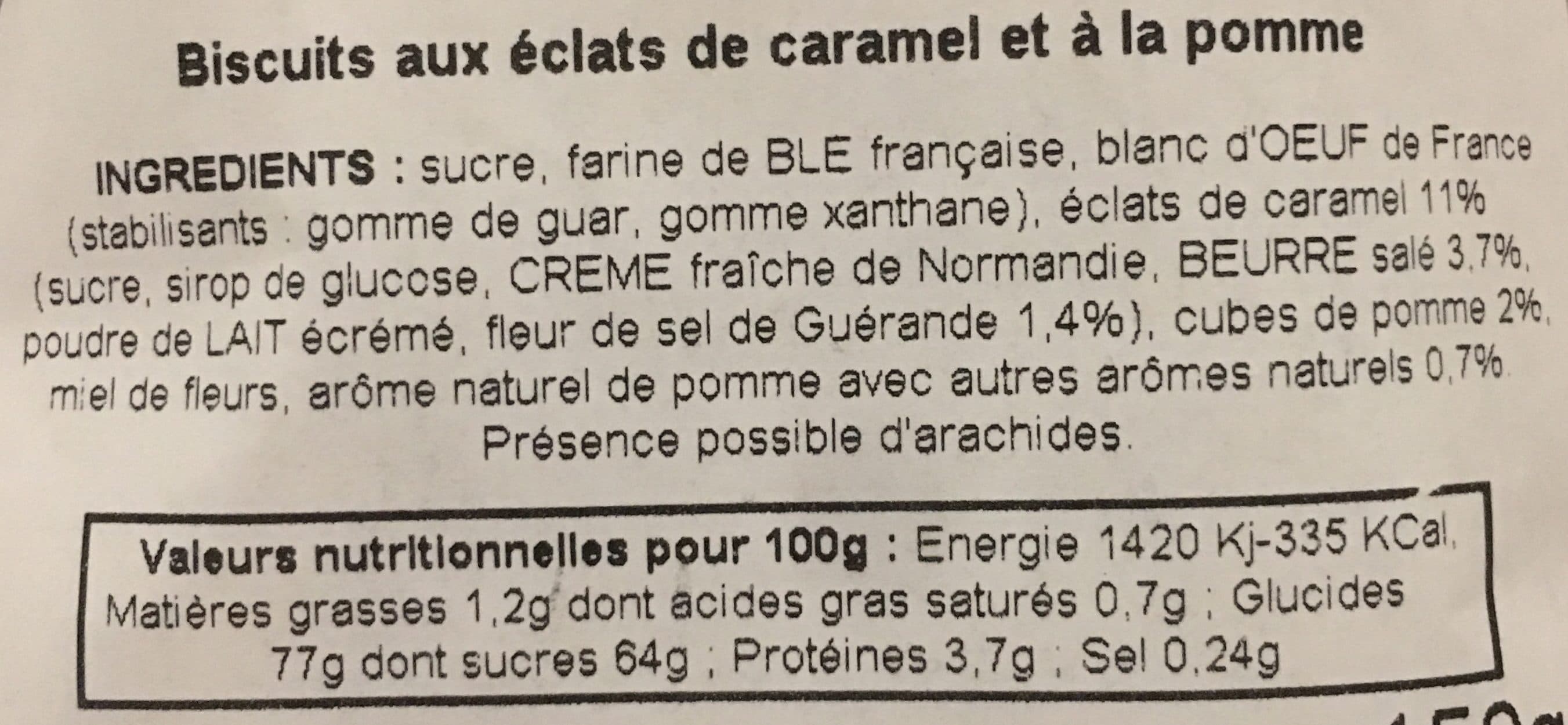 Le Manoir Des Abeilles Croquants pomme tatin packshot