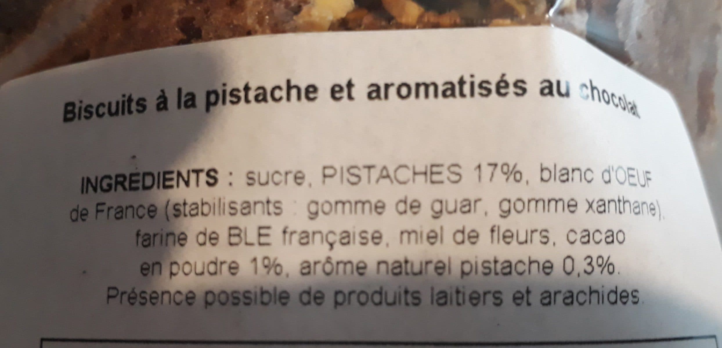 Open Food Facts Croquants chocolat/pistaches packshot