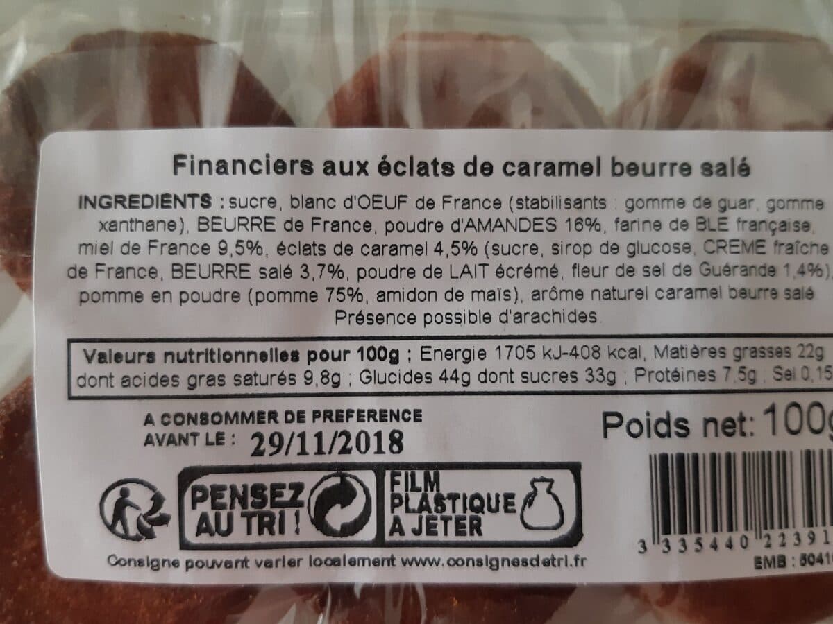 Maison Peltier Financier Caramel Beurre Sale packshot
