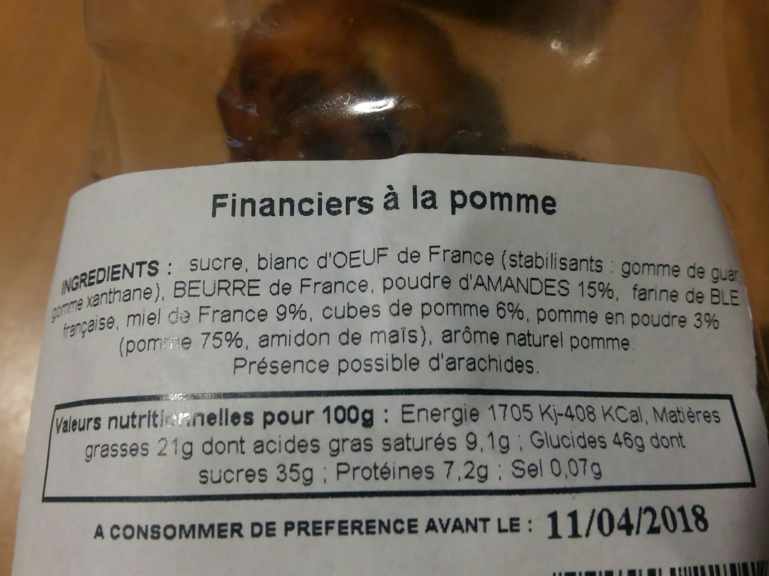 Mont Saint Michel Financiers à la pomme packshot