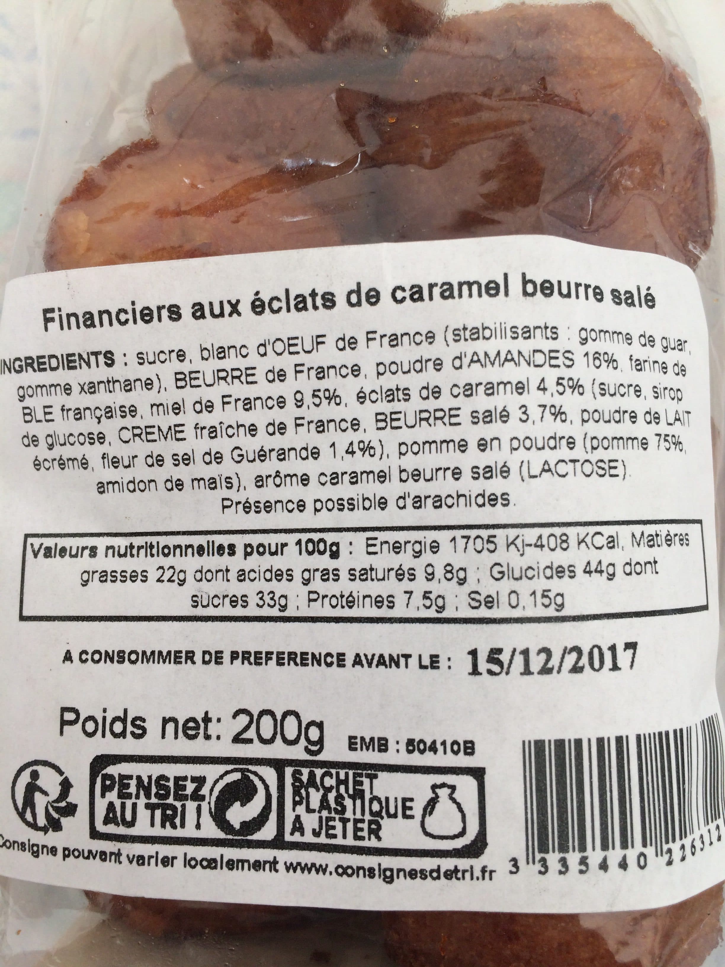 Selectionné Par "Michel Nemeth" Petits financiers caramel au beurre salé packshot