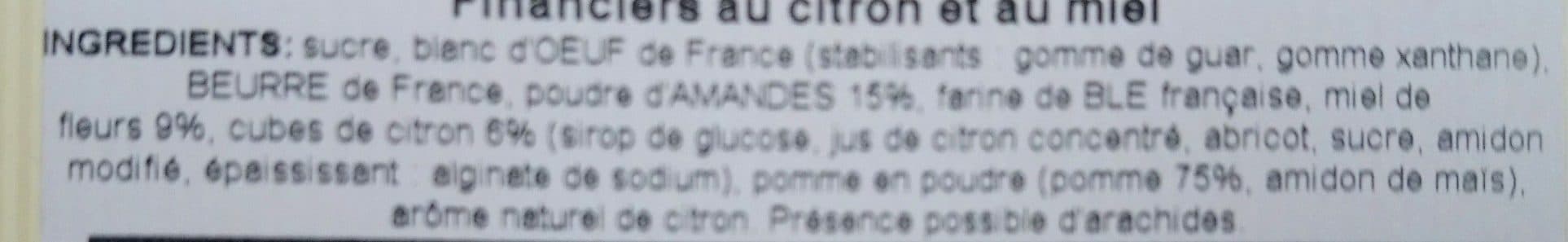 Le Verger des Abeilles Petits Financiers Citron/Miel packshot