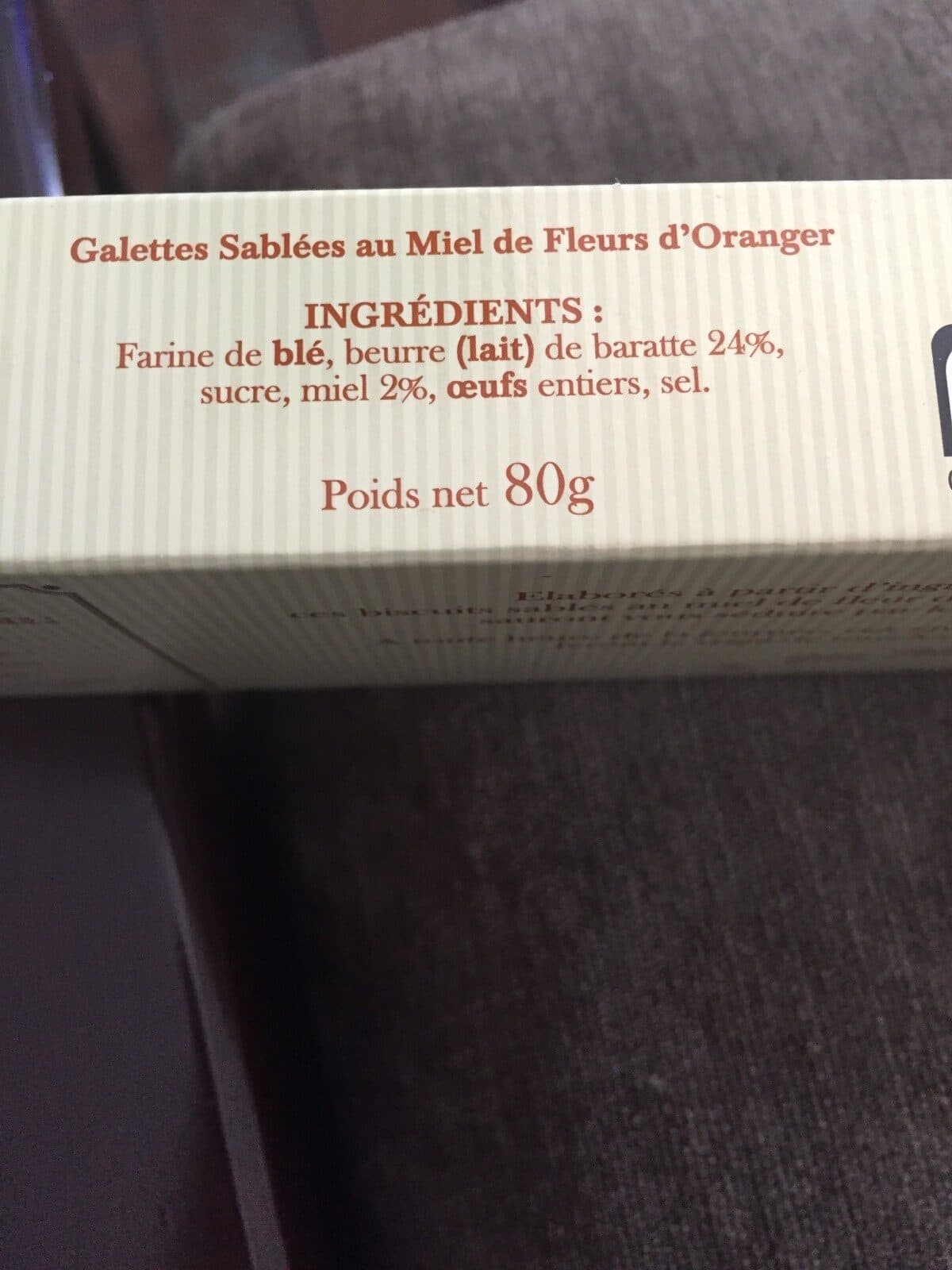 Le Verger des Abeilles Galettes sablees packshot