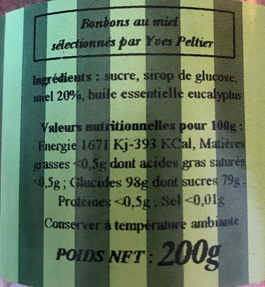 Maison Peltier Bonbons miel & eucalyptus packshot