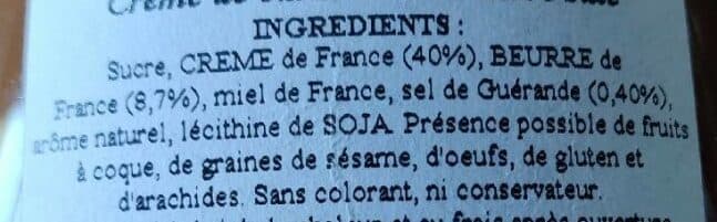 LE VERGER des ABEILLES Crème de Caramel au beurre Salé packshot
