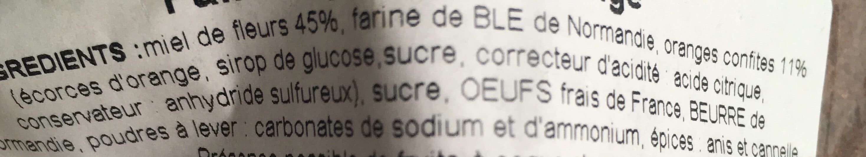 Le Manoir Des Abeilles Pain d'épices à l'orange packshot