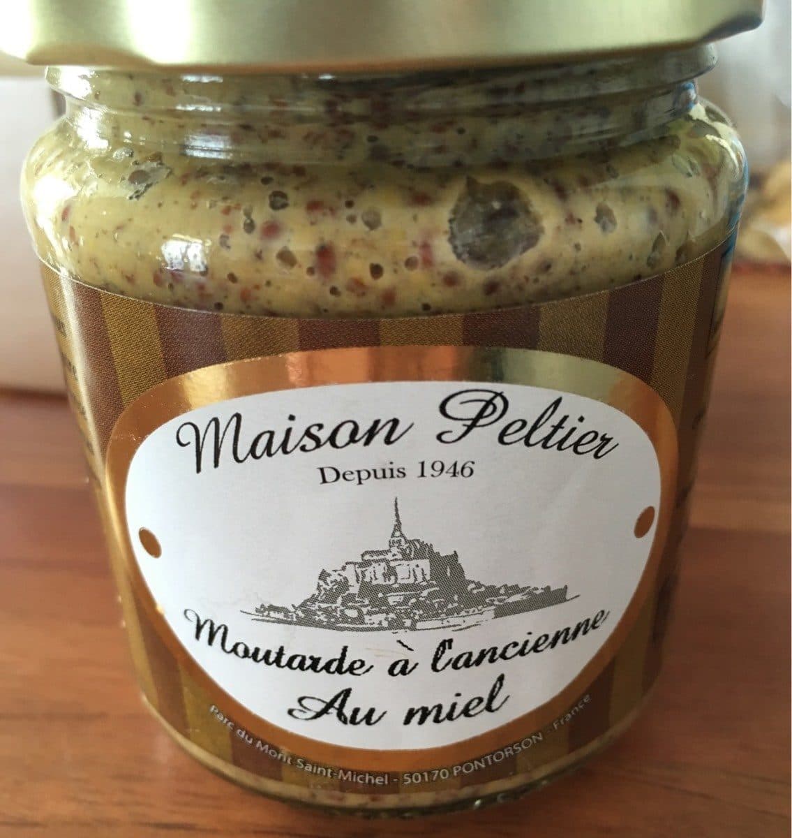 Maison Peltier Moutarde à l'ancienne au miel packshot