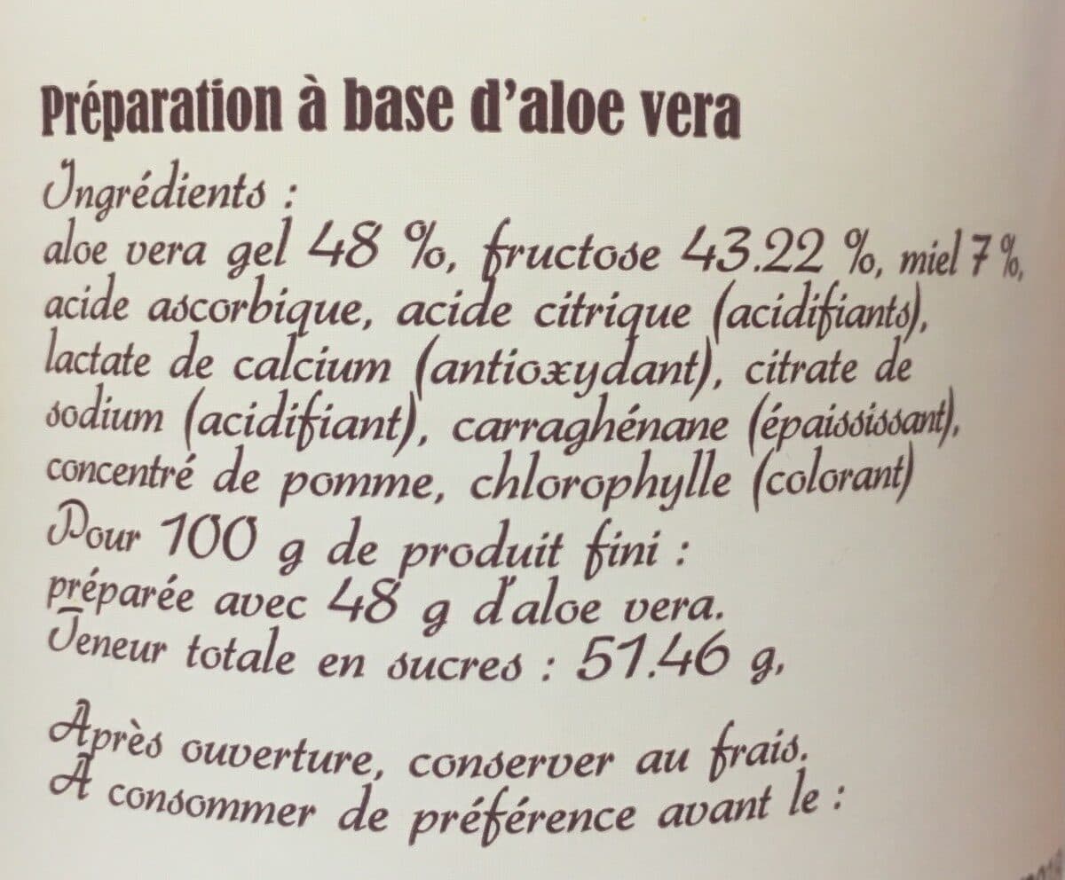 Sante Nat Infusion En Gelée A L'aloé Vera packshot