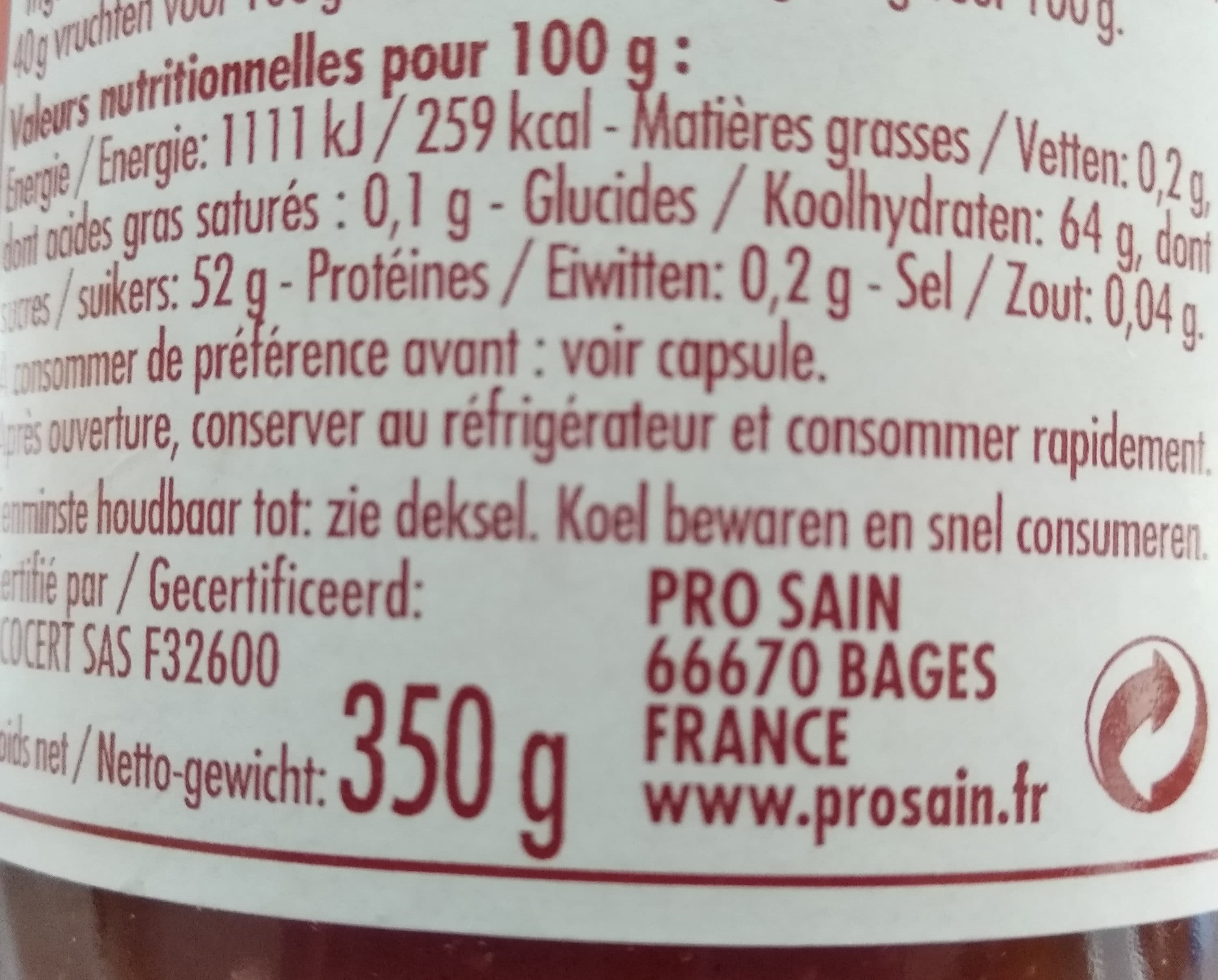 ProSain CONFITURE EXTRA DE CYNORRHODONS EGLANTINE packshot