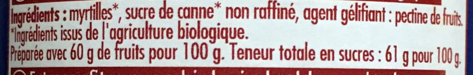 Prosain 350G Confiture Extra De Myrtilles packshot