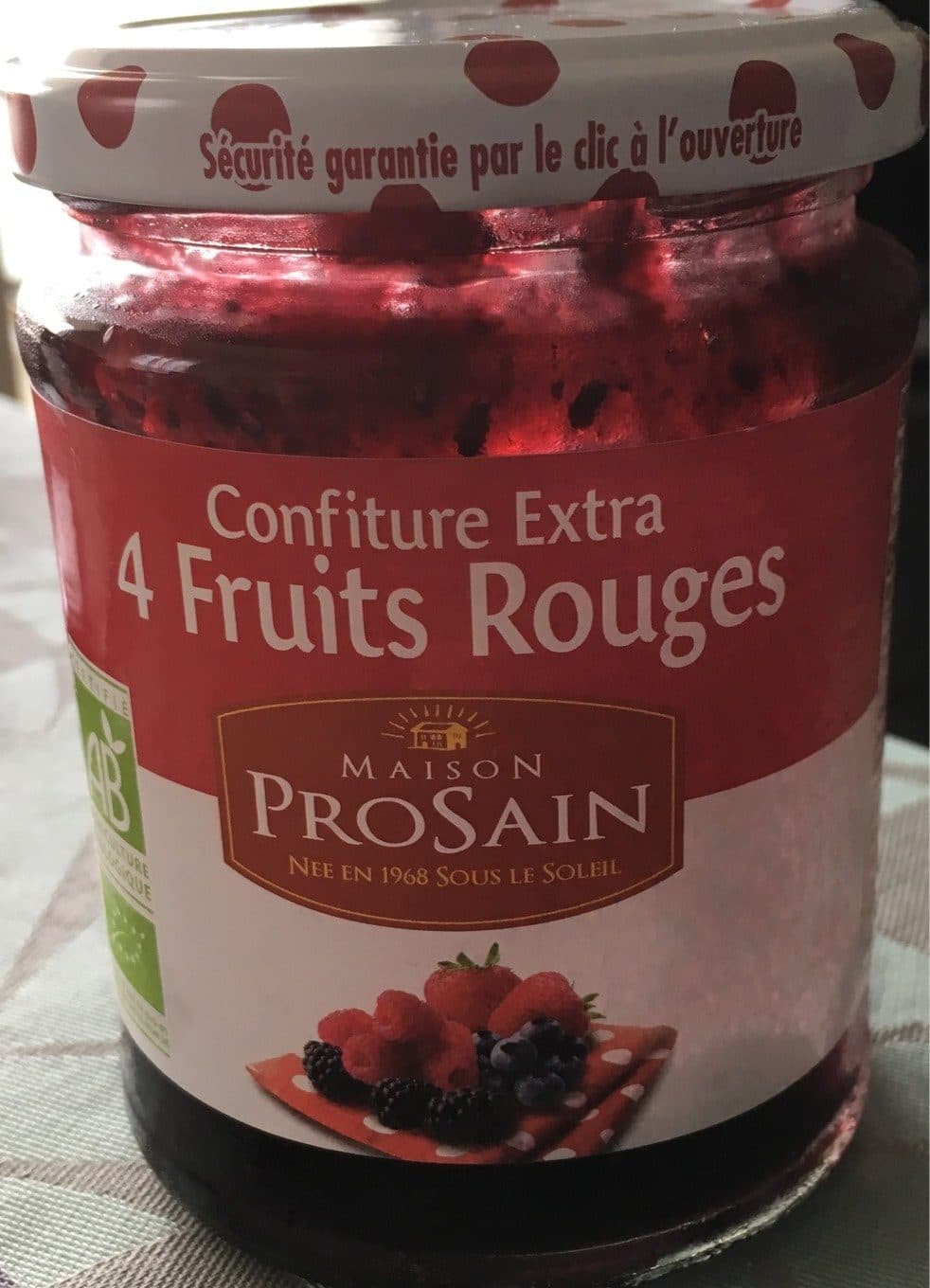 Prosain Confiture Extra 4 Fruits Rouges packshot