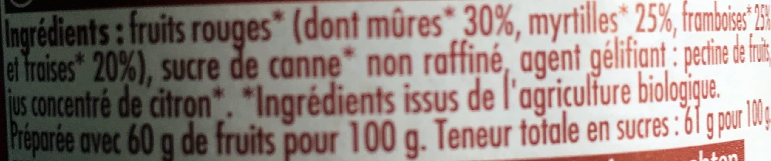 Prosain Confiture Extra 4 Fruits Rouges packshot
