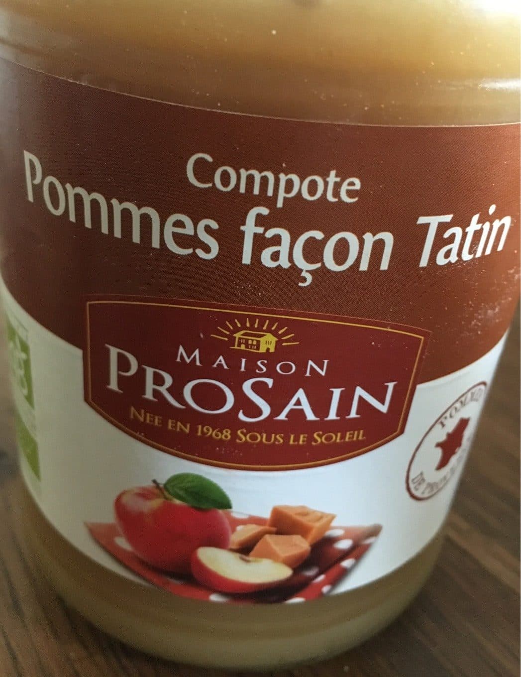 Prosain Compote Pommes façon Tatin packshot