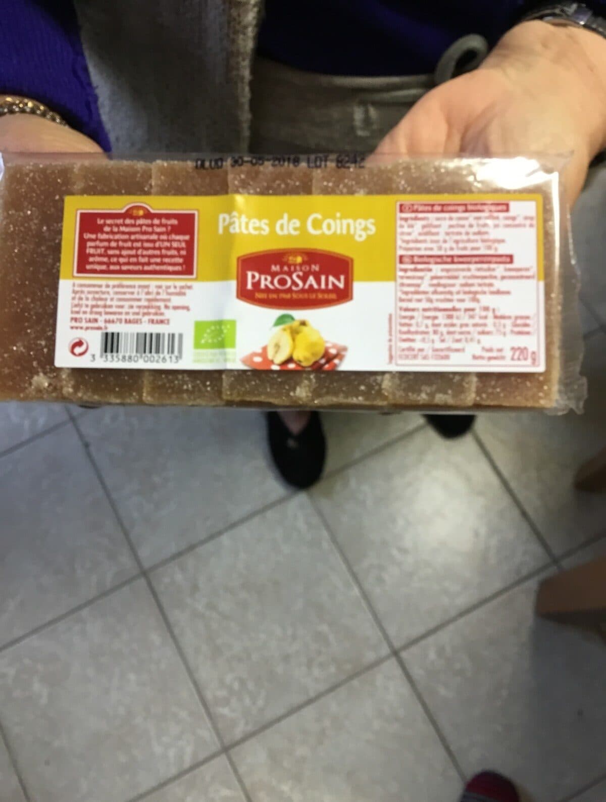 Prosain 220G Pate De Fruit Au Coing packshot