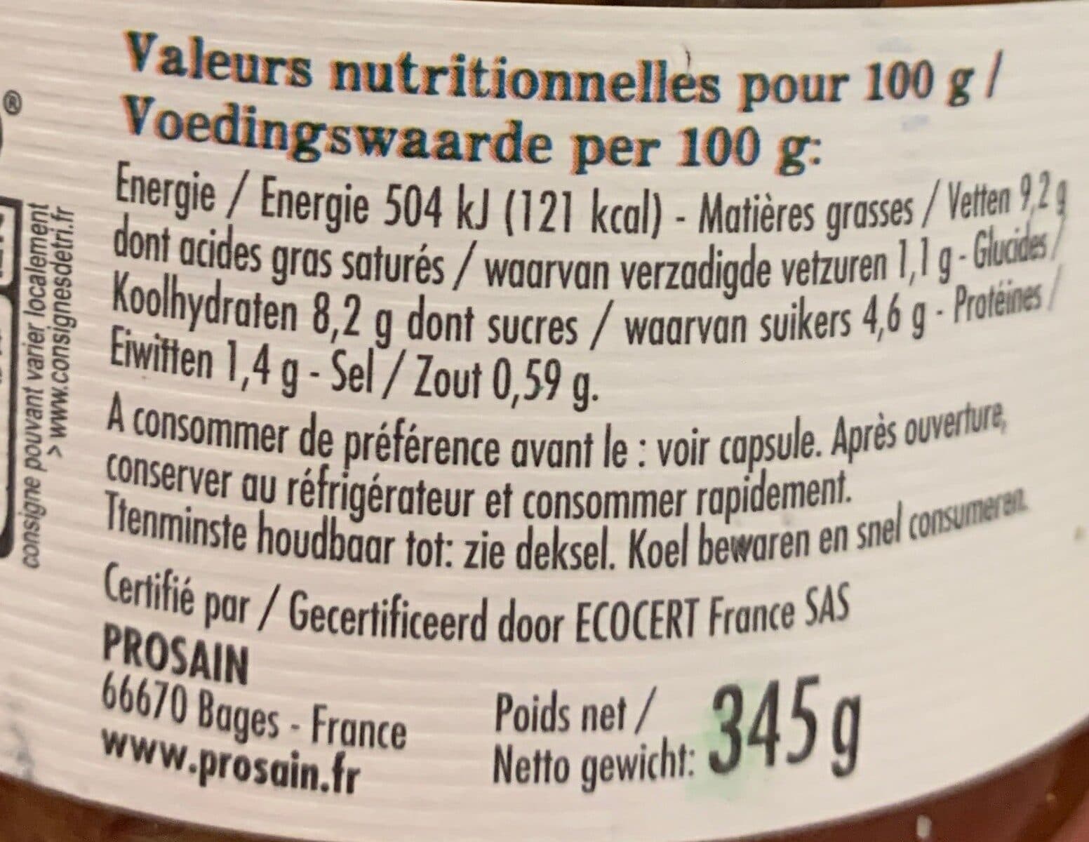 Prosain Aubergines cuisinées à la tomate packshot