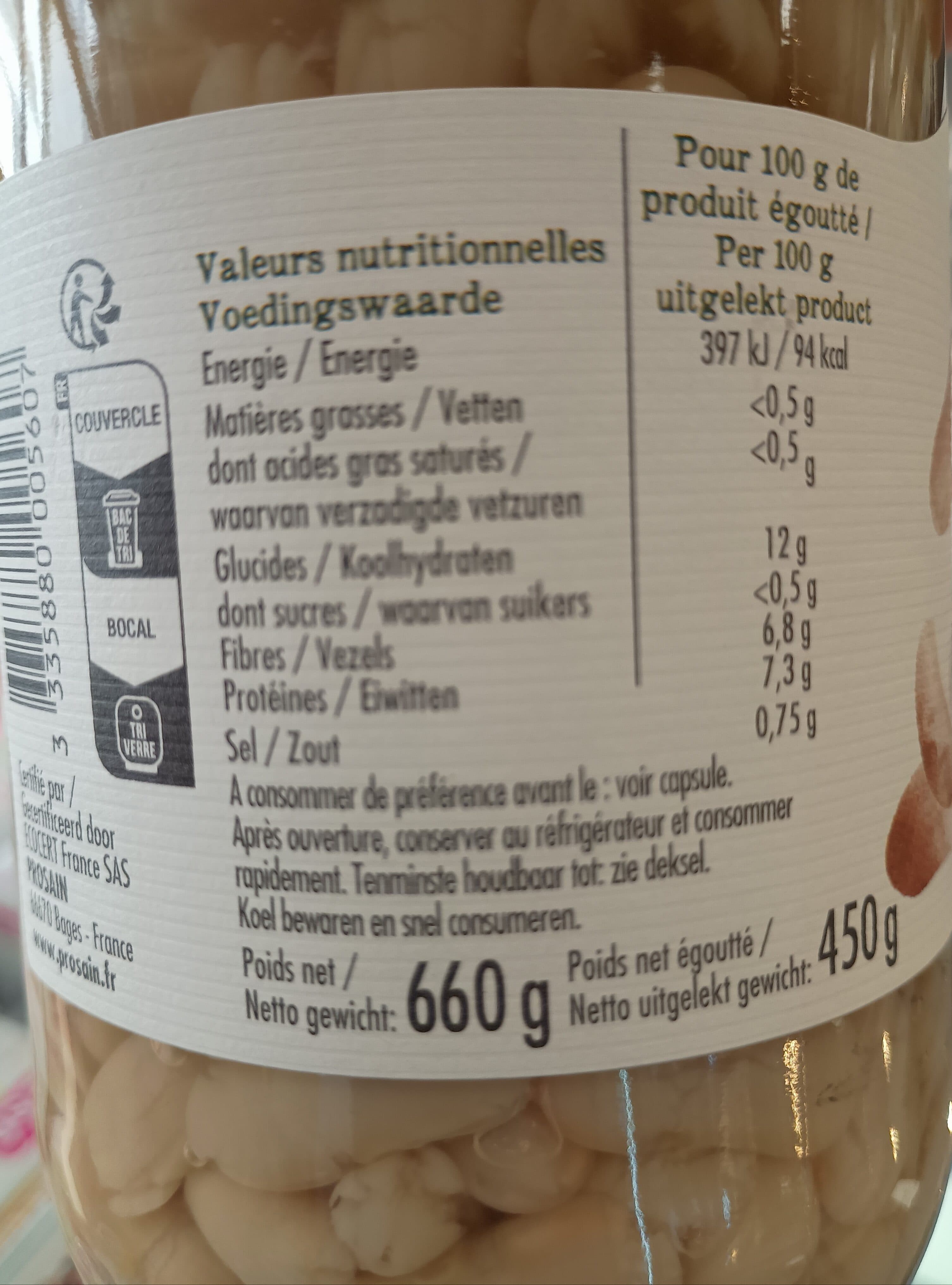 Prosain Haricots Blancs lingots packshot