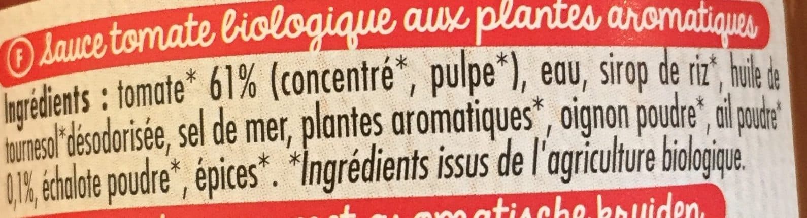 Prosain ma sauce tomate plantes aromatiques packshot