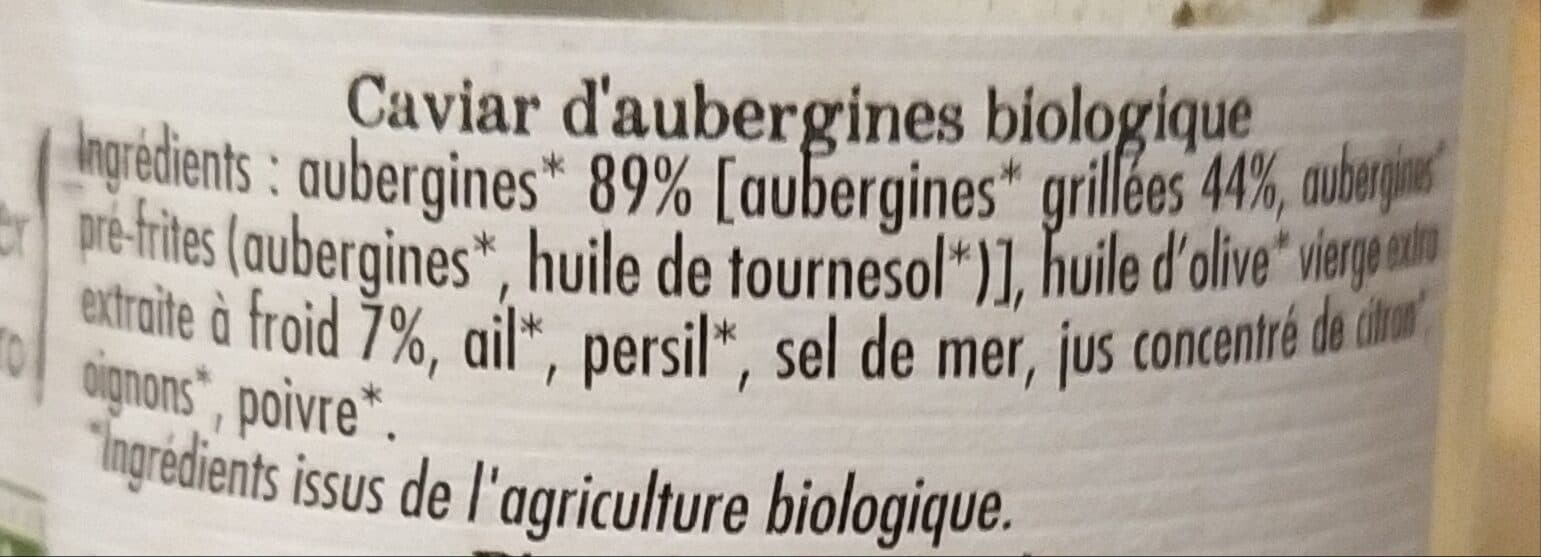 Prosain Caviar d'aubergines grillées packshot