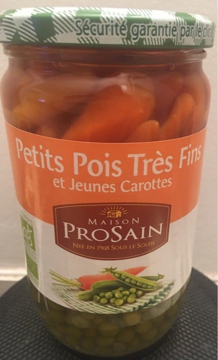 Prosain Petits pois très fins préparés et jeunes carottes packshot