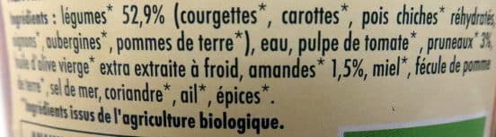 Prosain Tajine BIO à l'Orientale aux Pruneaux et aux Amandes packshot