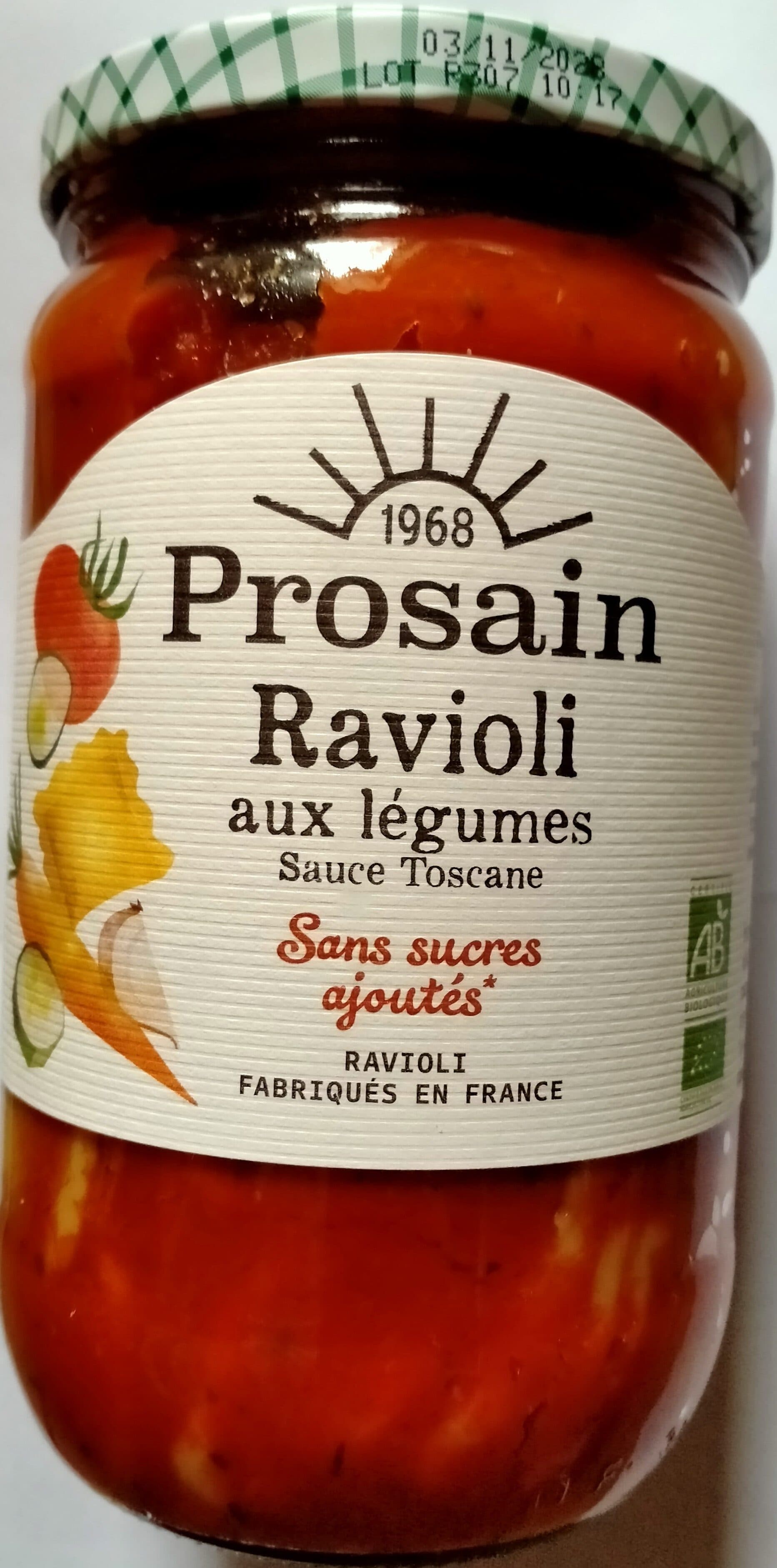 Prosain Ravioli aux légumes sauce toscane packshot