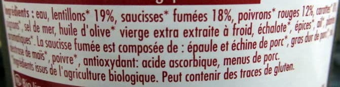 Prosain Lentillons aux mini-saucisses packshot